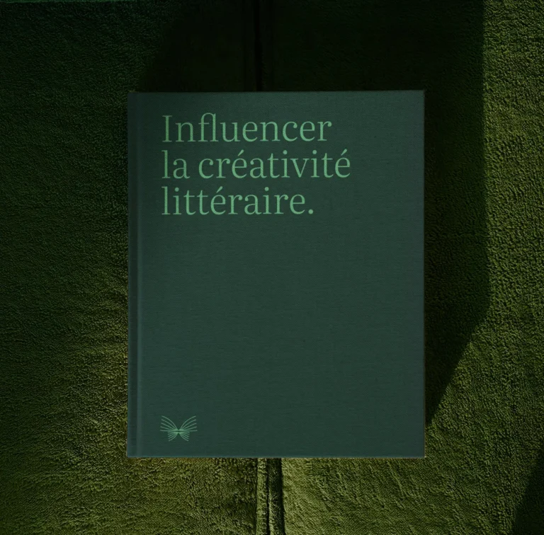 Visuel de communication Miralta illustrant l’influence et la créativité littéraire dans une direction artistique éditoriale